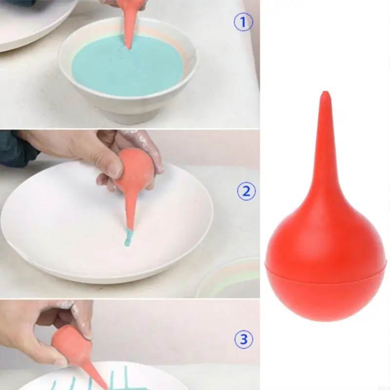 

Q0KA Silicon Pottery Ceramics Glaze Ball Clay Sculpture Tools Ceramic Pottery Blow