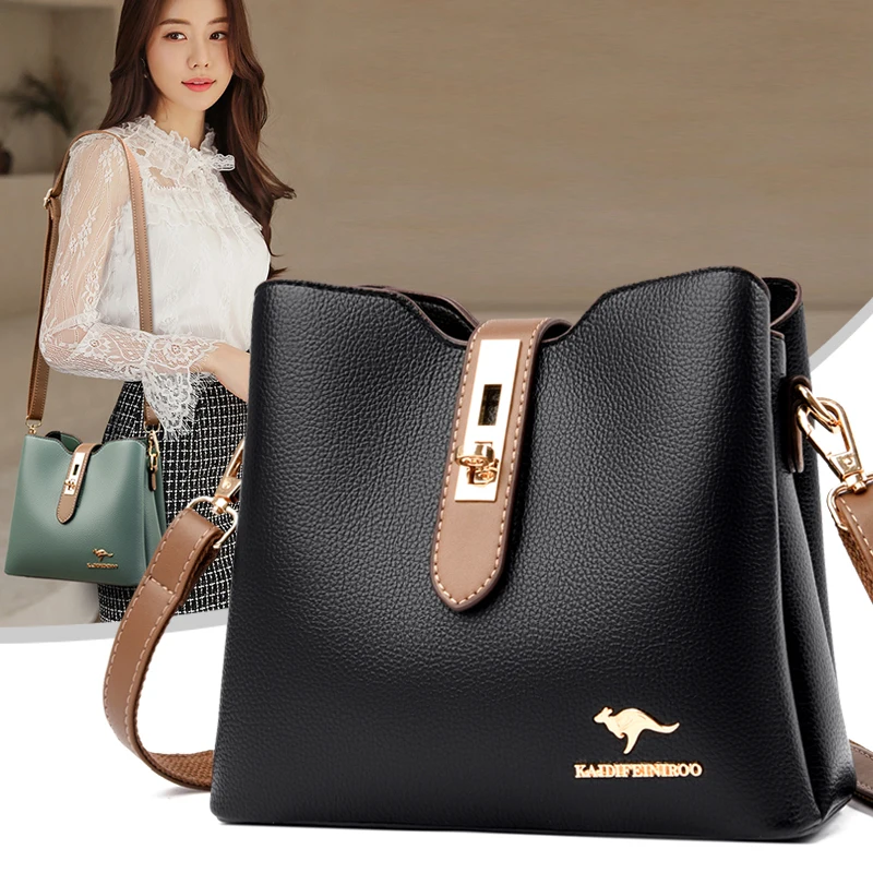 2023 Sac Genuine Leather Handbags High Quality Crossbody Shoulder Bags For Women Famous Designer Ladies Casual Tote Bag Bolsos