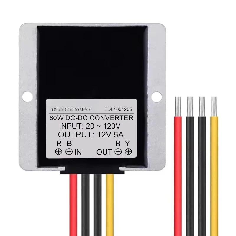 

20-120V 100V 110V to 12V 5A 60w Buck Power Converter Buck Module Regulator Reducer for Golf Cart