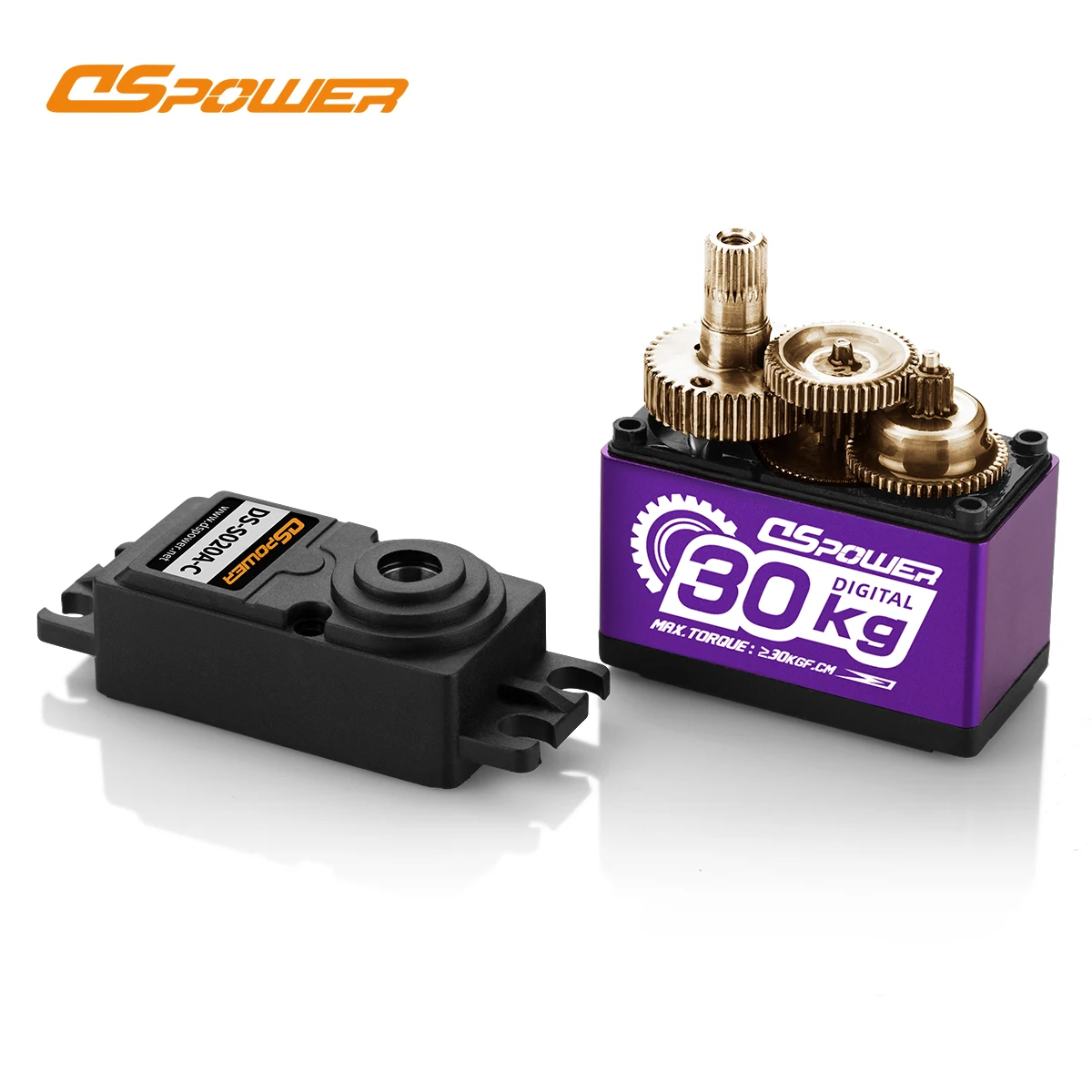 DSPOWER Waterproof 30KG Digital Servo 180/300 Degree Metal Gear for 1/8 1/10 RC Car TRX4 TRX6 Scx10 Arrma Kraton Mojave 104001