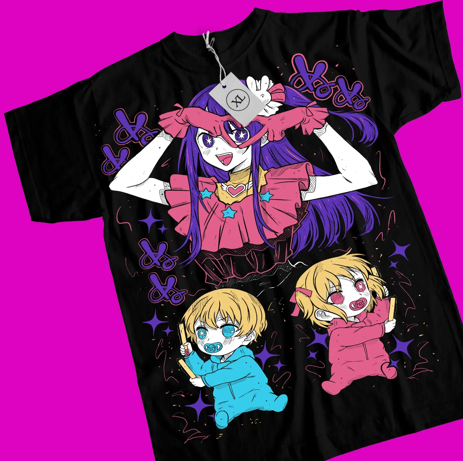 

Ai Hoshino Waifu Girl Call of the Night Anime T-Shirt, Oshi No Ko, All Sizes