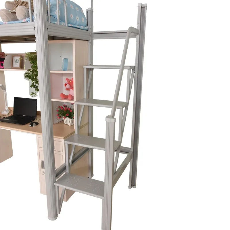 super low price single persons dormitory wardrobe book shelf study table steel bunk bed