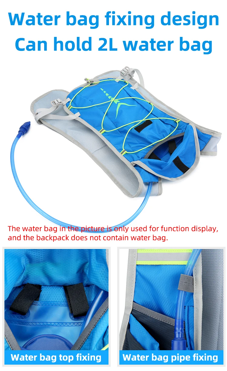 NEW Bike Radfahren Schließen Fitting Blase Rucksack Hydratation Tasche Lagerung Pack Marathon Laufen Jogging Knapsack Ultra Licht Wasserabweisendes Gewebe Triathlon Mini Rucksack – Detail 7