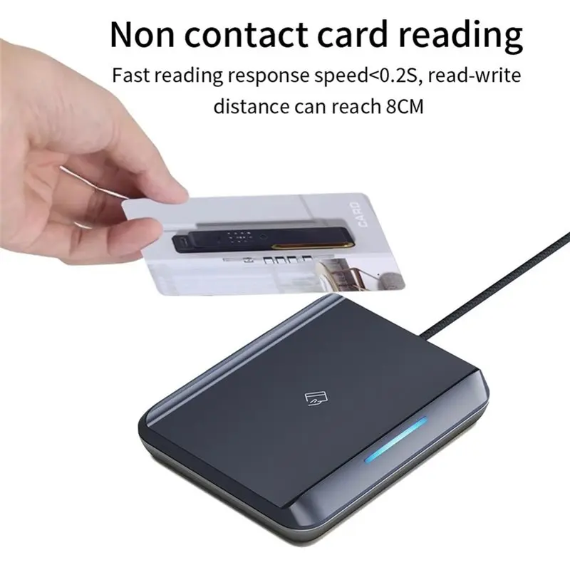 A42T-E5 For Ttlock APP Smart RFID IC Card Reader Encoder Intelligent Door Lock, Hotel, TT Renting System, IC Card Registration