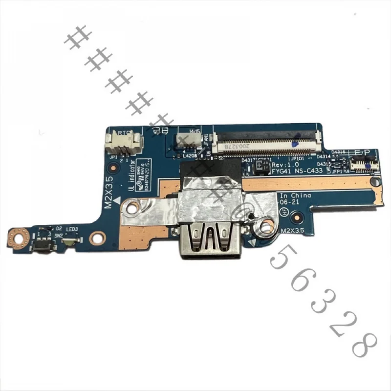 SSS+USB Power Button Board 5C50S24993 NS-C433 for LENOVO Yoga C740-14IML 81TC Laptop Power Switch Board US Version Replacement