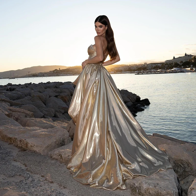 Thinyfull 2025 Sexy A-Line Prom Evening Dresses Sweetheart High Low Night Party Dress Simple Long Cocktail Prom Gowns Customized