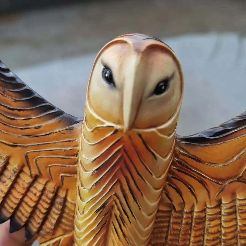 Owl Wall Statue Resin Handmade Crafts Wall Hanging Ornament for Living Room Garden Office Decoration Figurine Декор Для Дома view 6