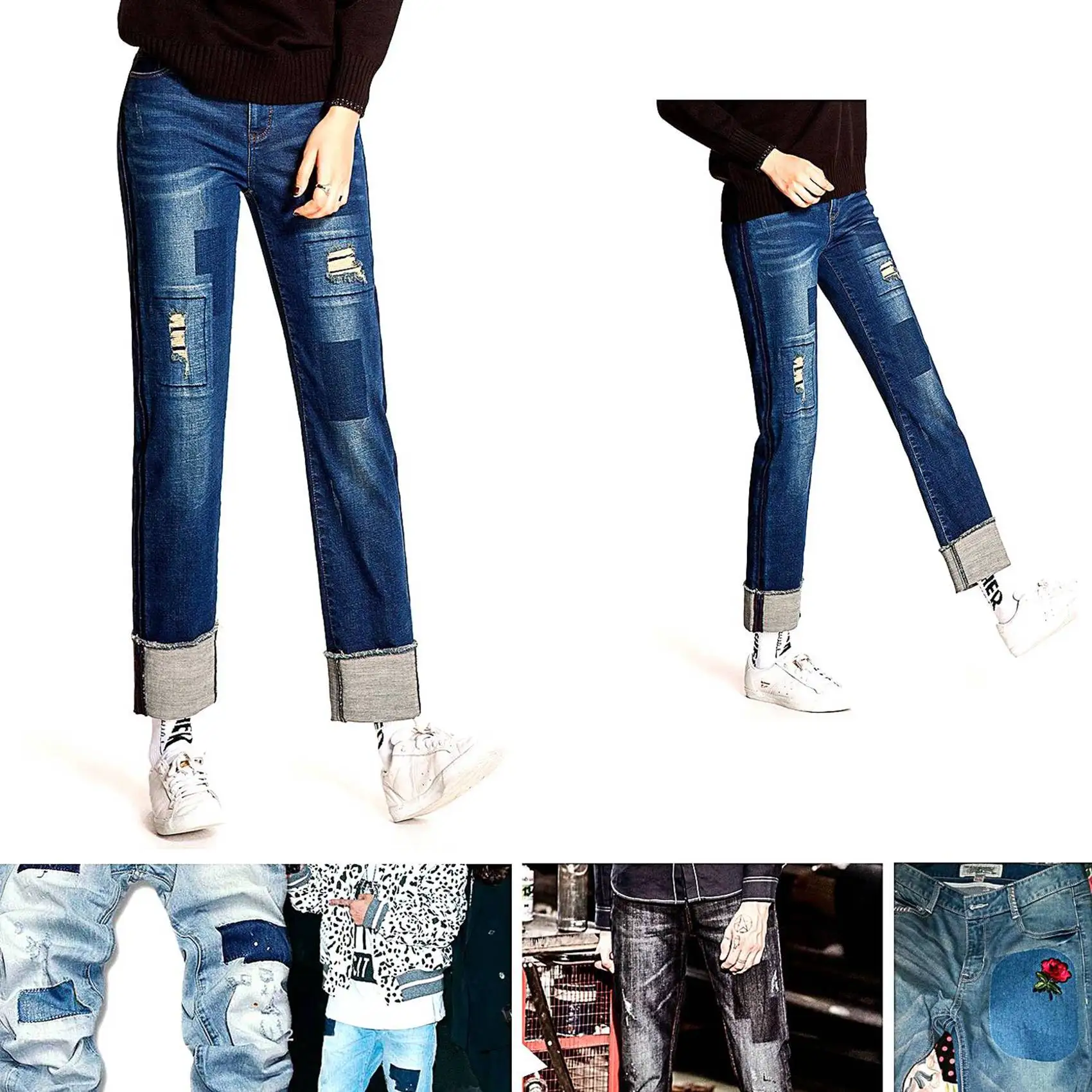 A64E Iron On Denim …