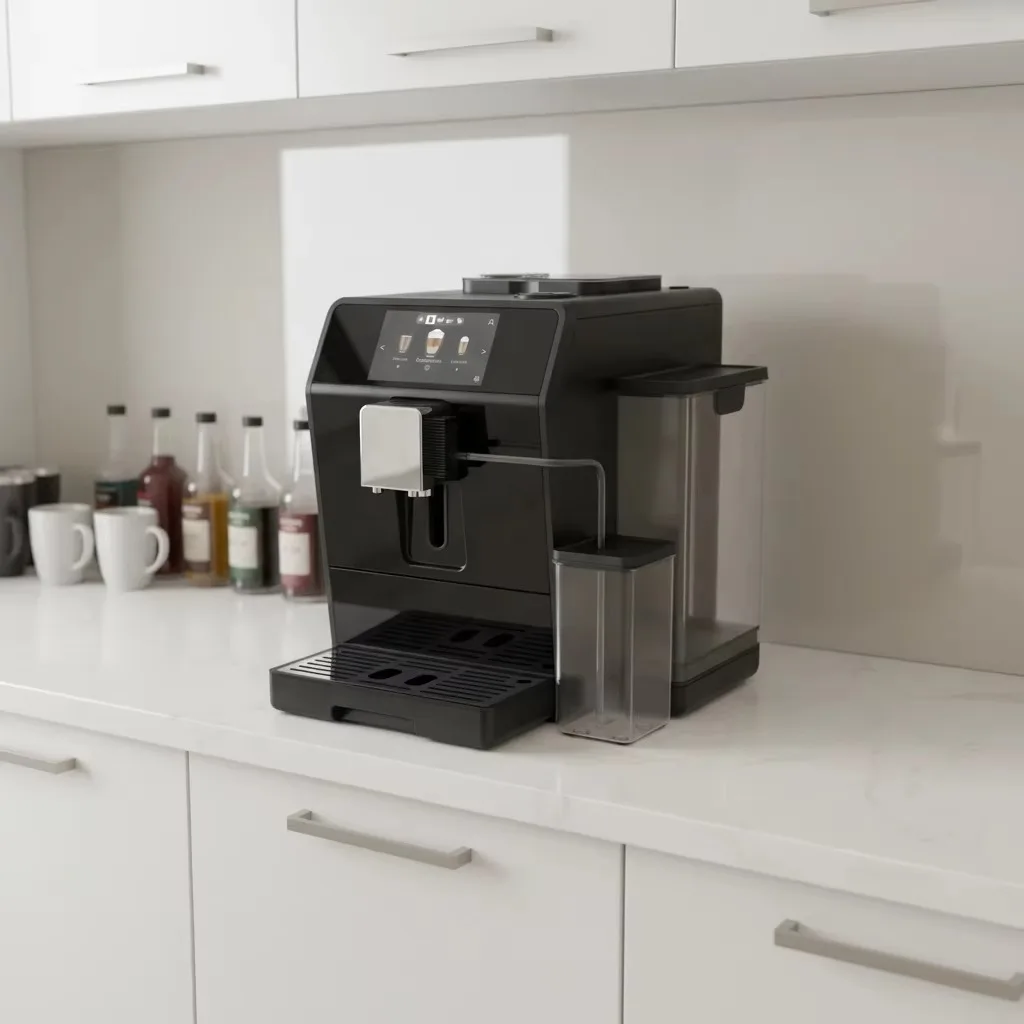 High Performance 19Bar Pump Fully Automatic Coffee Machine with 4.3 Inch Color Screen Supporting 24 Beverages