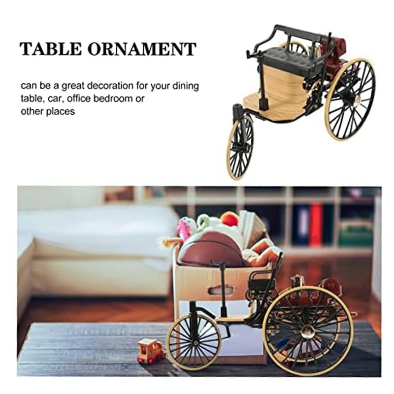 GOOD-Vintage Auto Modell Auto Dekor Desktop Praktische Handwerk Dekoration Büro Klassische Autos Legierung Dekorationen Langlebig