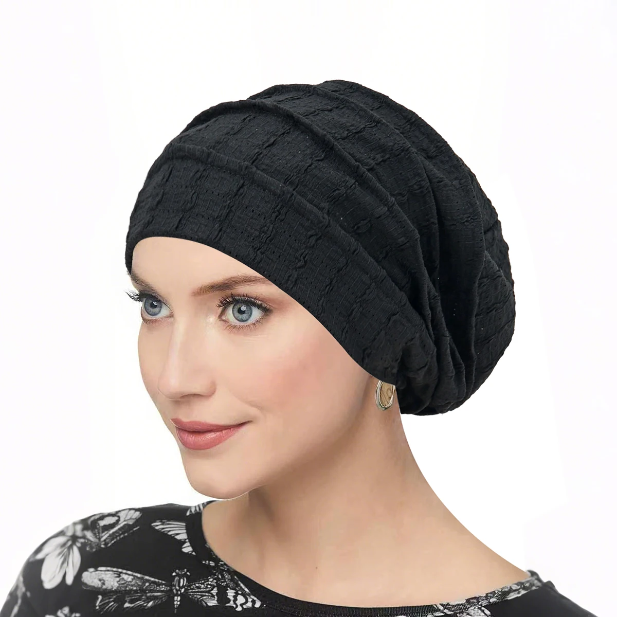 Nowa damska miękka elastyczna czapka beanie, czapka chemo, jednolita czapka typu bonnet, wewnętrzne hidżaby, czapka muzułmańska, chusta na głowę, turban damski.