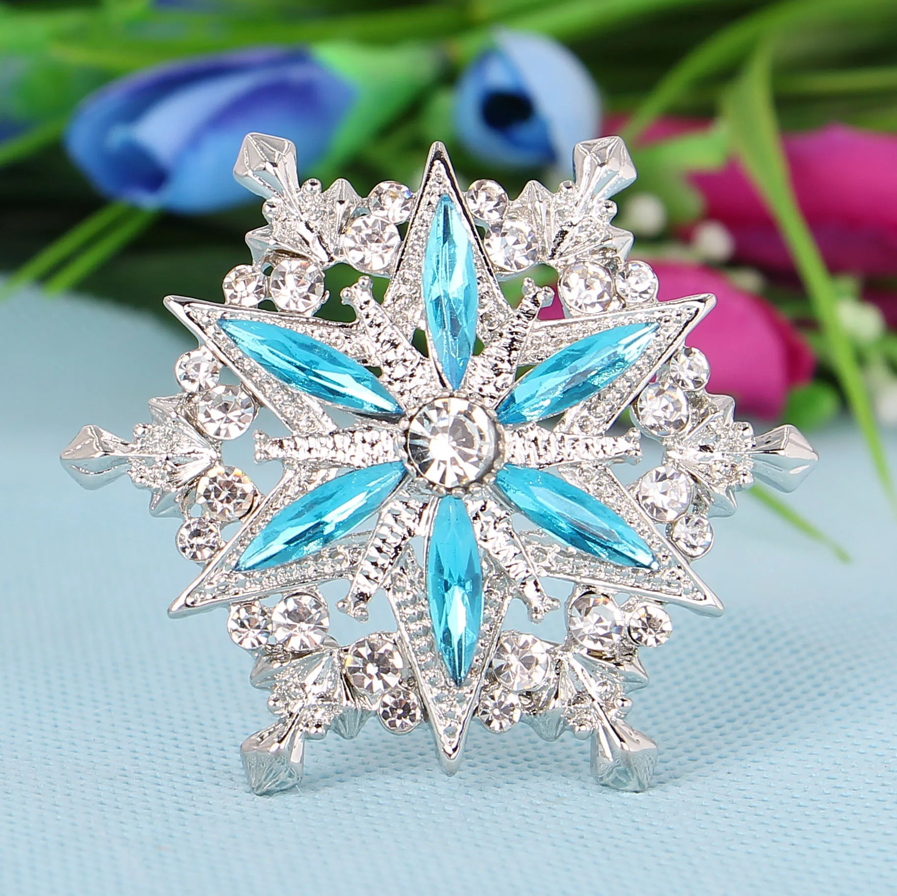 New 1pcs Jewelry Fashion Alloy Propeller T Star Brooch DIY Clothing Scarf Hat Decoration Corsage Creative Jewelry Needle