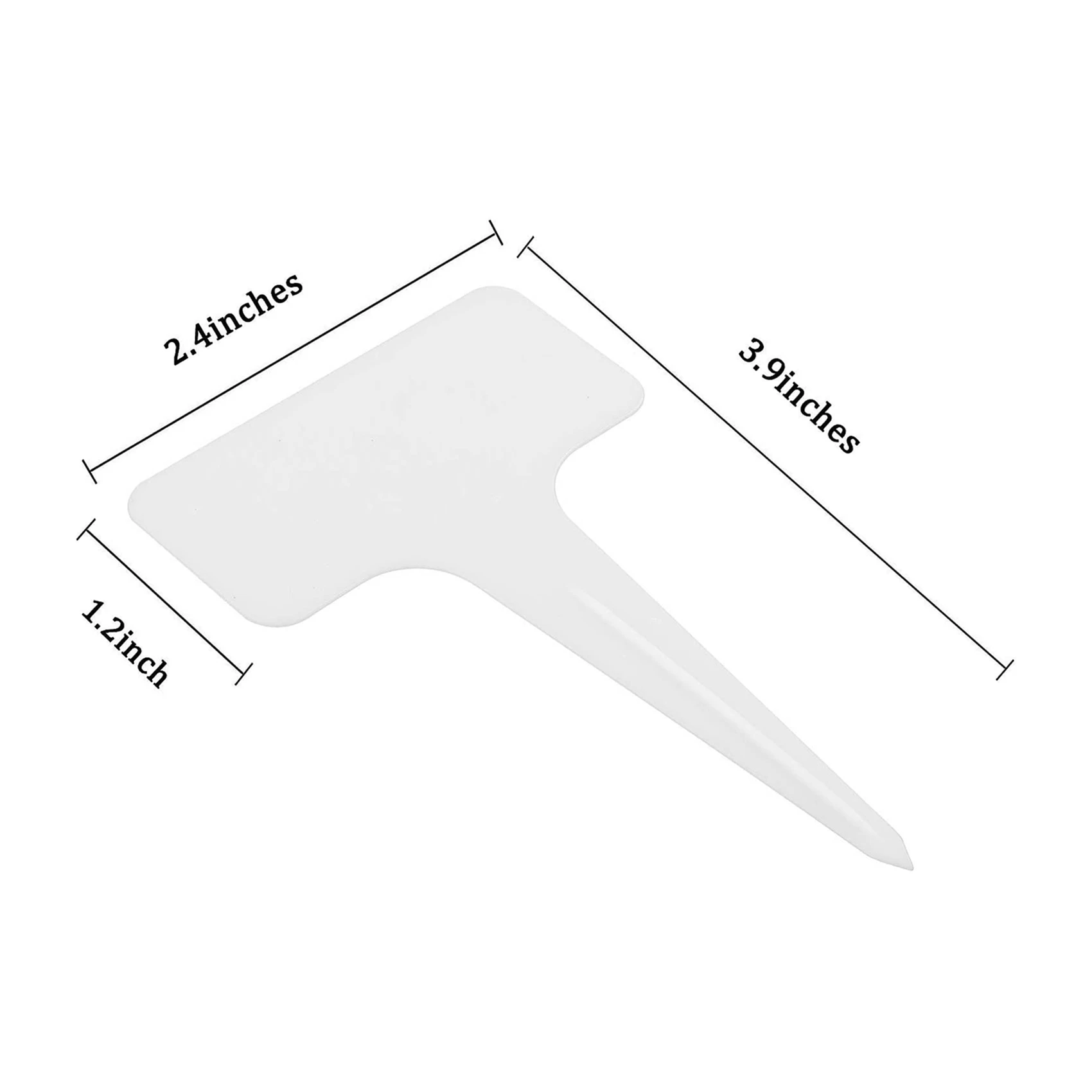 

2025 Trend 200Pcs White Plant Labels Water T-Types Plant Tag Reusable Nursery Garden Labels Plant Markers For Flower Vegetables