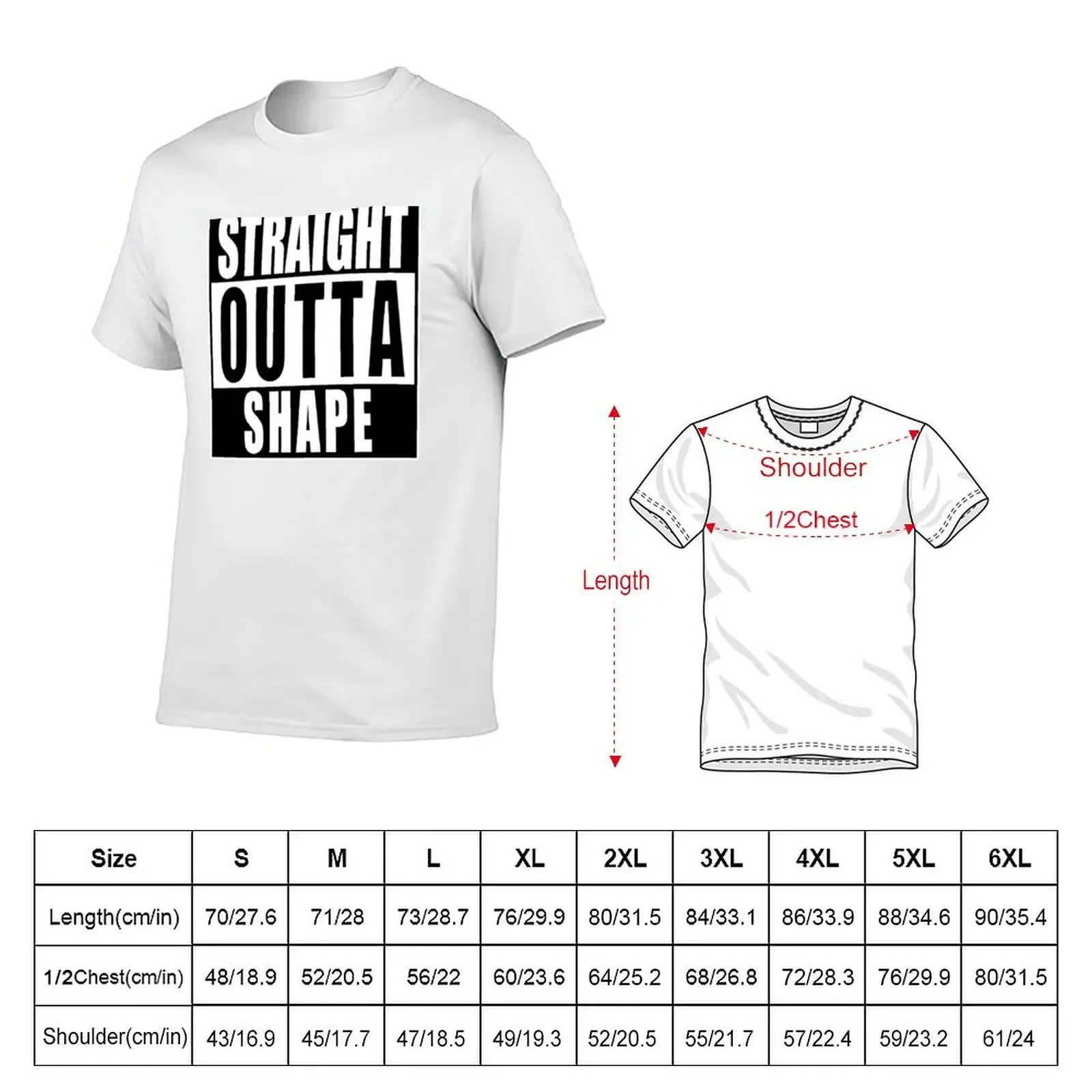 Straight Outta Shape T-Shirt affliction shirts aesthetic clothes graphic t shirt vintage mens champion t shirts