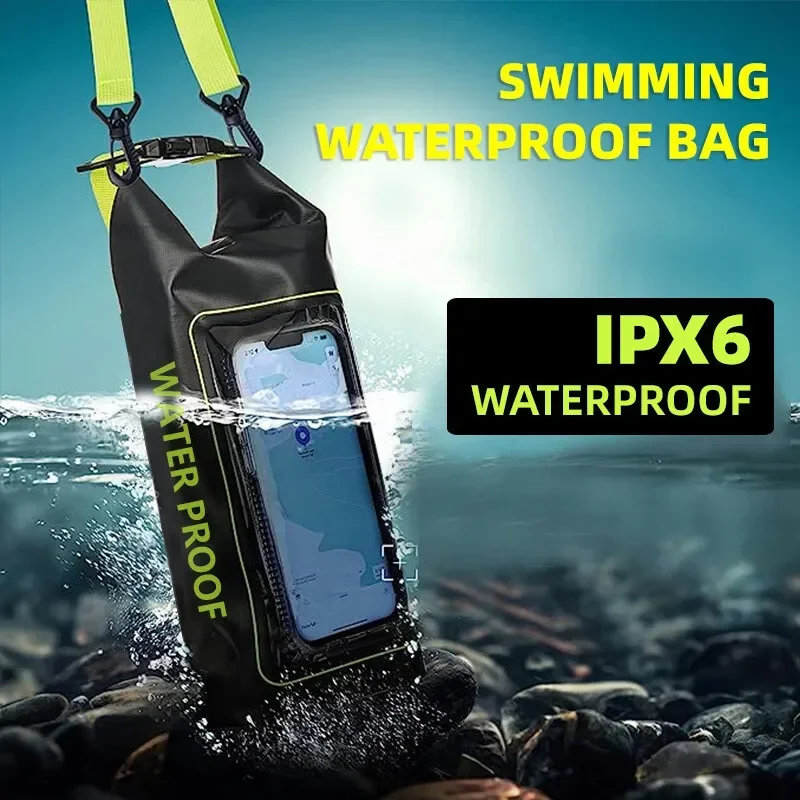 2L Phone Touch Screen Waterproof Bags for Trekking Drifting Rafting Surfing Kayak Outdoor Sports Bags Camping Swim Equipment