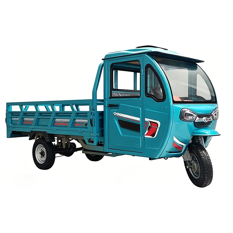 3 Wheel Freight Electric Trike 72V 2000W 600kg Payload Open Cargo Box Construction Material Delivery Factory Supply Customized