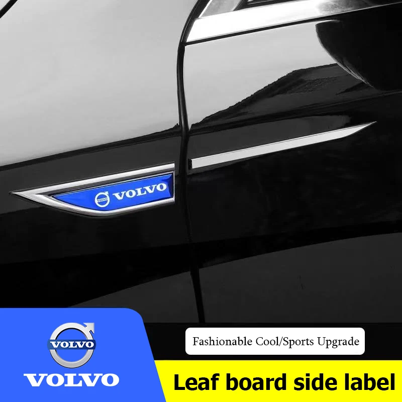 

2Pcs Metal Emblem Stickers Car Body Decals Accessories For Volvo XC90 V90 V60 XC60 V40 EC40 EX40 S80 S60 S90 C40 XC40 V70 XC70 C