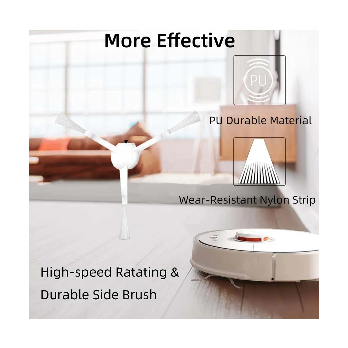 A14G-15Pcs ل Mi روبوت مكنسة كهربائية ممسحة 2C STYTJ03ZHM جهاز آلي لتنظيف الأتربة أجزاء الجانب الرئيسي فرشاة تصفية ممسحة القماش