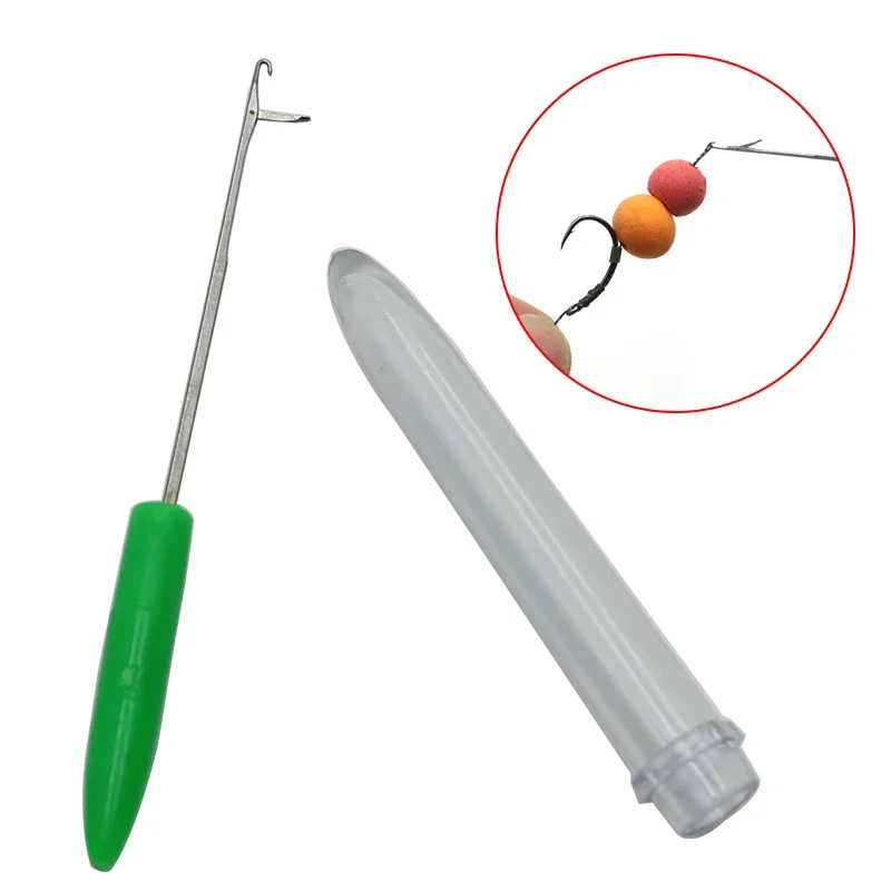 

1piece Carp Fishing Green Bait Needles With Protection Cap Fit Over Pop Up Boilie Carp Hook Hair Rigs Fishing Lures Tackle Tool