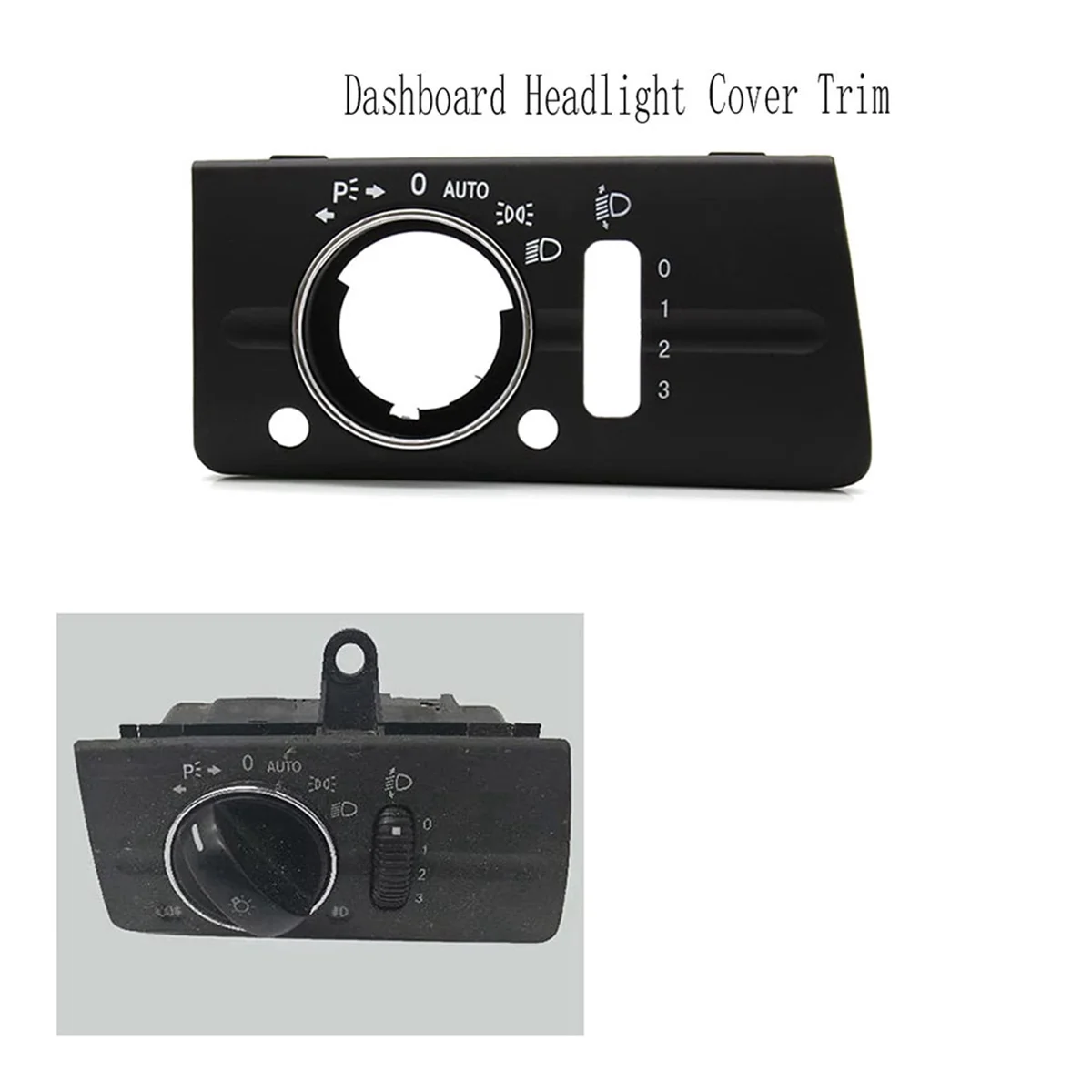 Dashboard Headlight Lamp Switch Cover Trim Replacement for Mercedes Benz W211 E Class 320 350 550 2003-2008 Type B