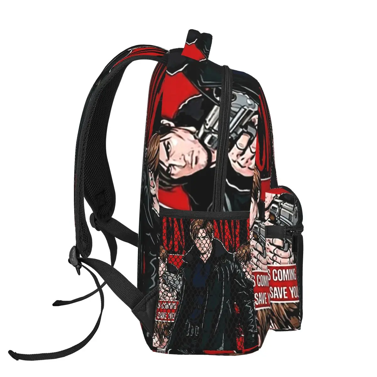 Resident Evils Leon Kennedy Game Student Backpack School Bag Hiking Travel Daypack for Boys Girls Fashion Bookbag Shoulder Bags view 3