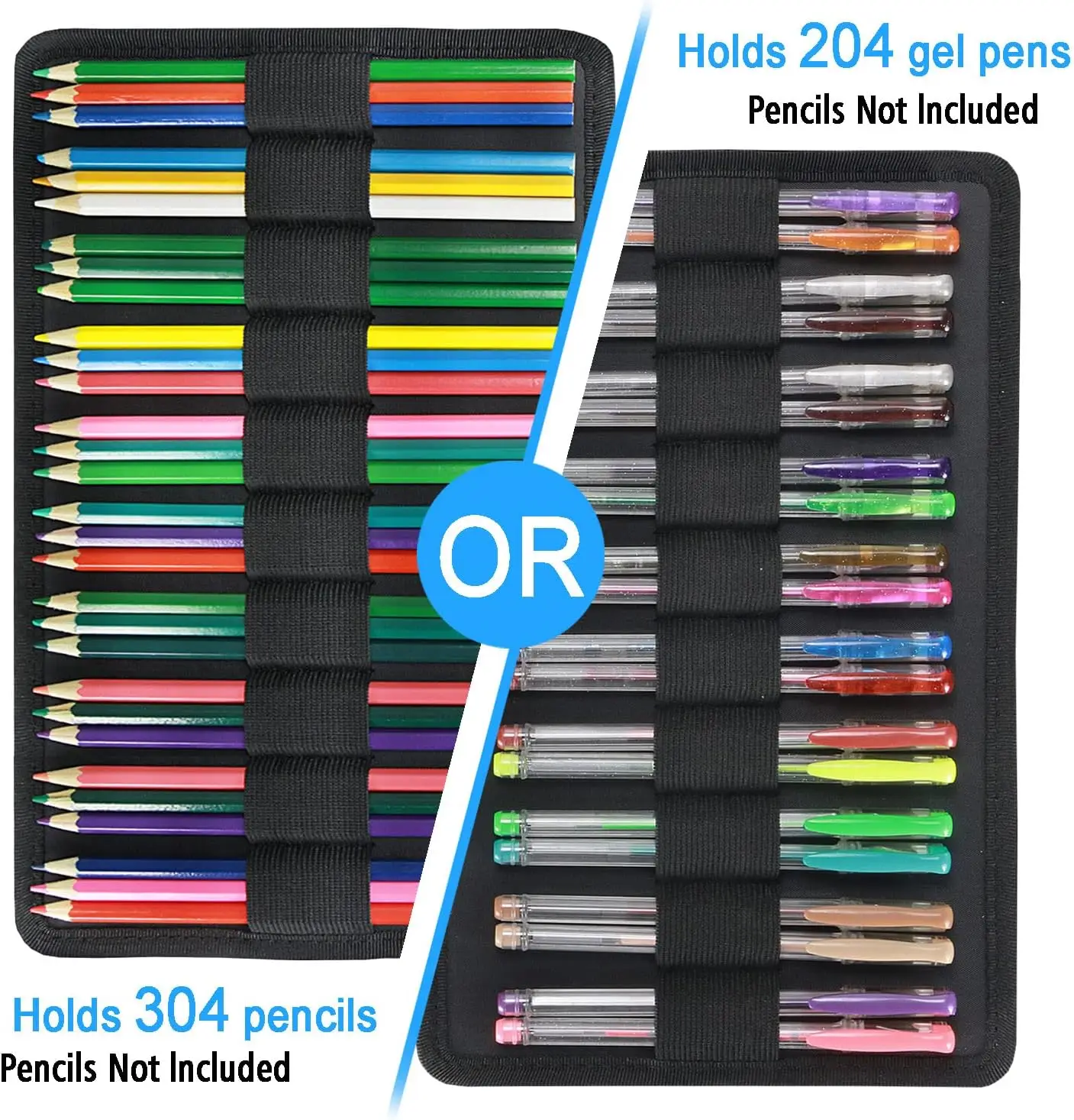 Color Pencil Case Organizer 300 Slots large Pencil Case Organizer with Multilayer Holder for Colored Pencils & Gel Pen Etc