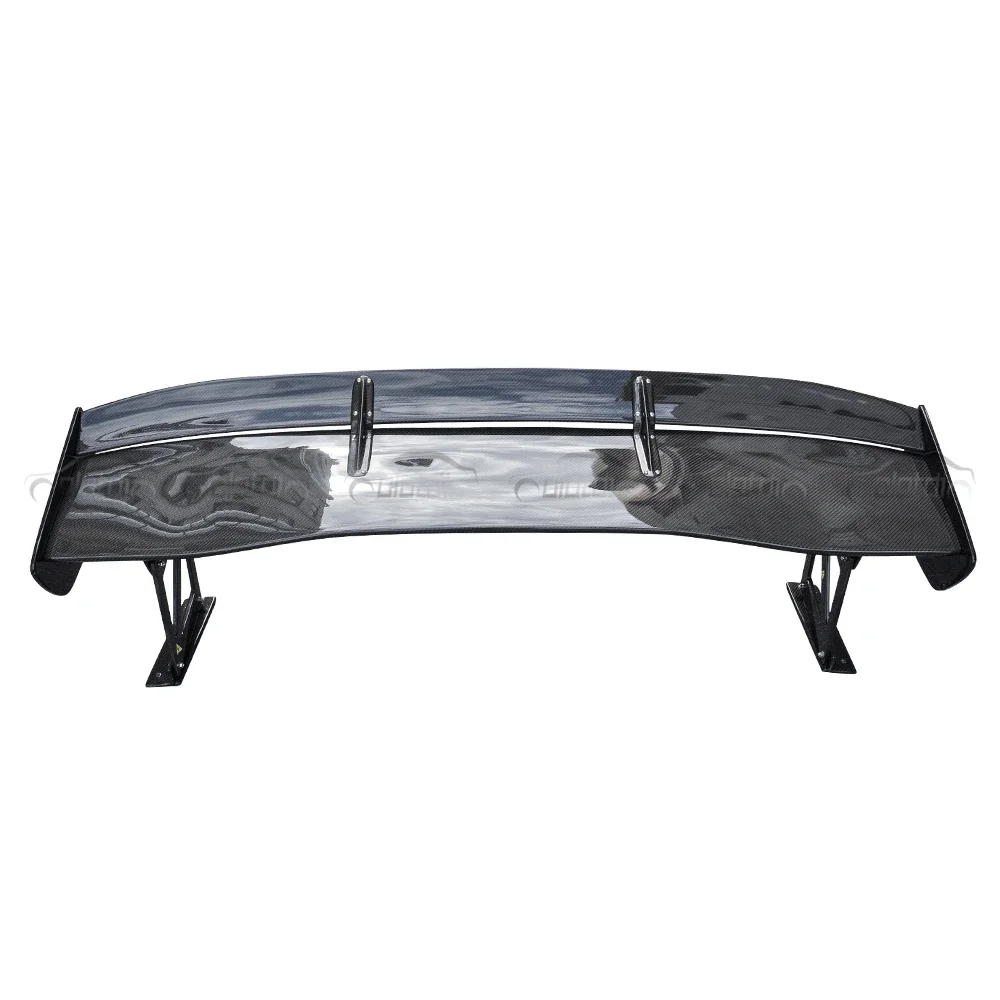 VOL-TEX Style Carbon Fiber Spoiler Double Rear Trunk Boot Wing for Evolution EVO 7 8 9 Auto Tuning - view 3