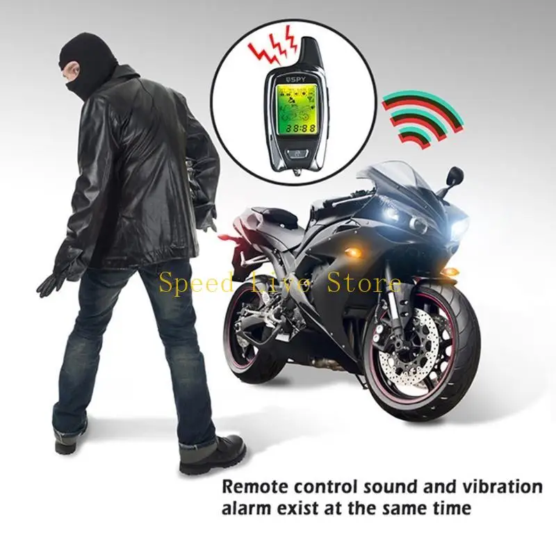 547C A Set Motorcycle Scooter Alarm System All Purpose Anti Theft Security System