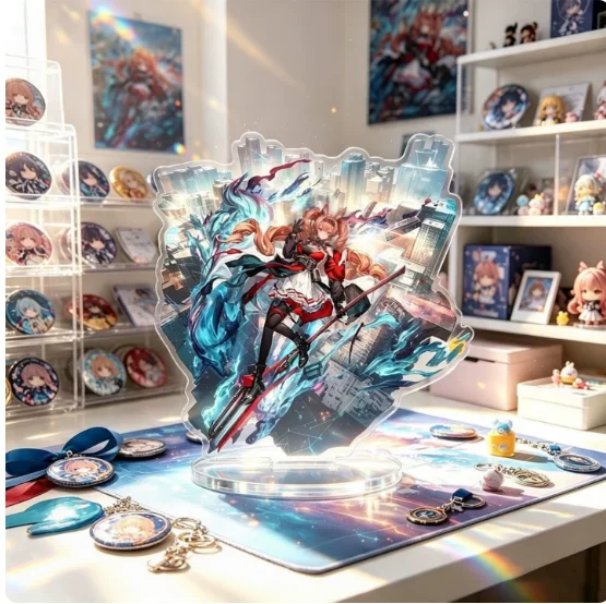 10cm Anime Stand Figure Arknights Hoshiguma the Breacher Acrylic Model Plate Cosplay Collection Desktop Decor Gifts XYZ