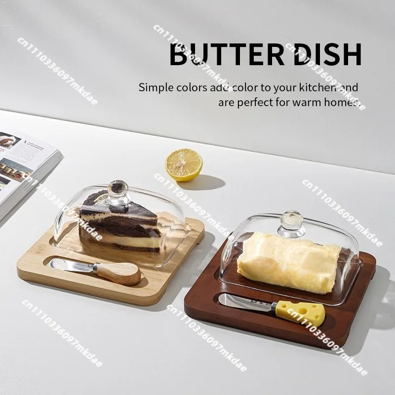 Glass lid, cheese butter cheesecake dessert box