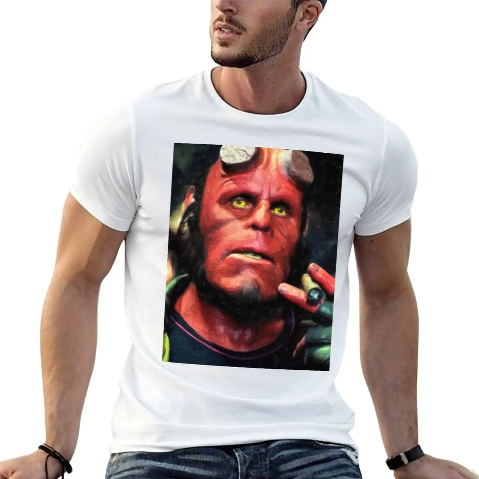 Hellboy T-Shirt aesthetic clothes blue archive men t shirts