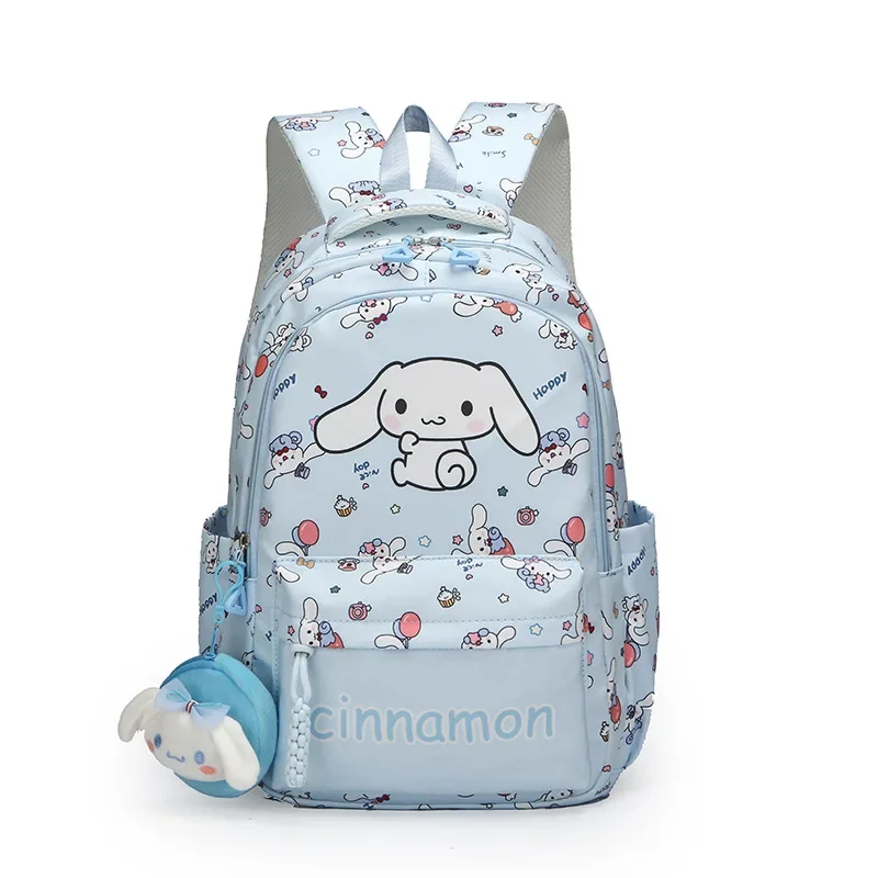 Sanurgente-Cartable étudiant Hello Kitty, grande capacité, sac à dos à double initiation, coussin de dessin animé mignon, décontracté, léger, nouveau