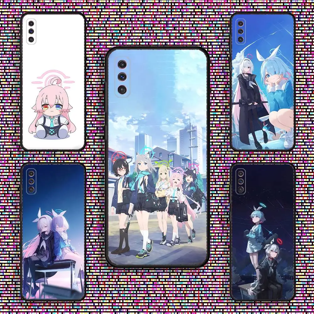 

Game Blue A-Archive Phone Case For Samsung S 25,24,23,22,30,21,10,9,Ultra,Plus,Lite,FE,4,5 G Black Soft Case