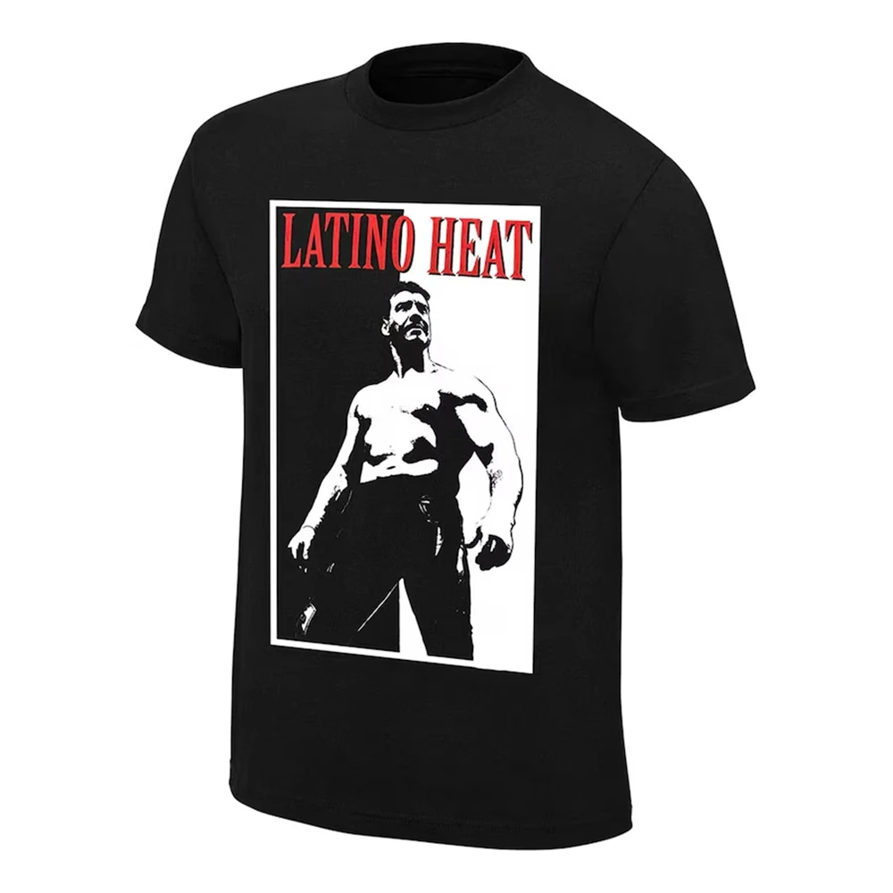 Worstelen Mannen Zwart Eddie Guerrero Retro Verslaafd Aan De Hitte T-Shirt Hot Selling Nieuwe Zomer Vrouwen Korte Mouw Tops Kinderen 3d