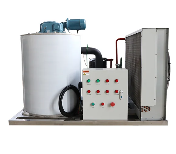 HUGECOOL Industrial  Flake Ice Cube Making Machine 5 ton per 24 hours  Commercial Ice Maker Machine