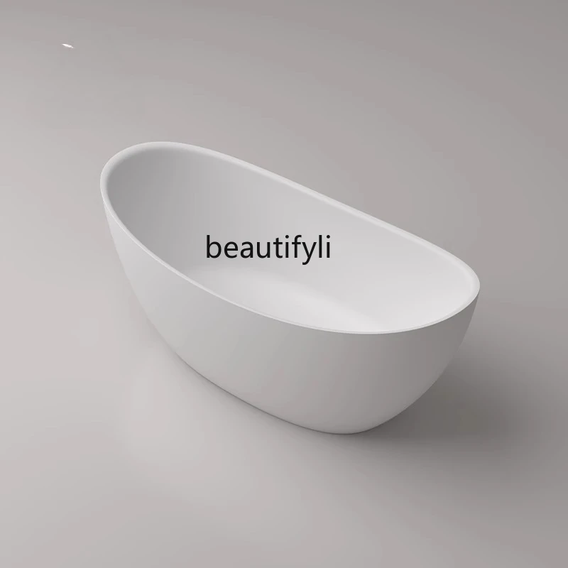 

Artificial stone bathtub ingot bathtub independent integrated molding double bathtub