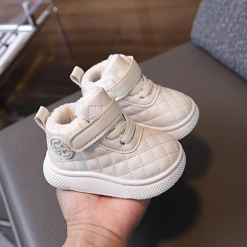 أحذية كاجوال للأطفال عصرية دافئة للشتاء، أحذية رياضية جميلة للفتيات والأولاد 5 نجوم ممتازة للأطفال الصغار، تنس كلاسيكي للرضع #4