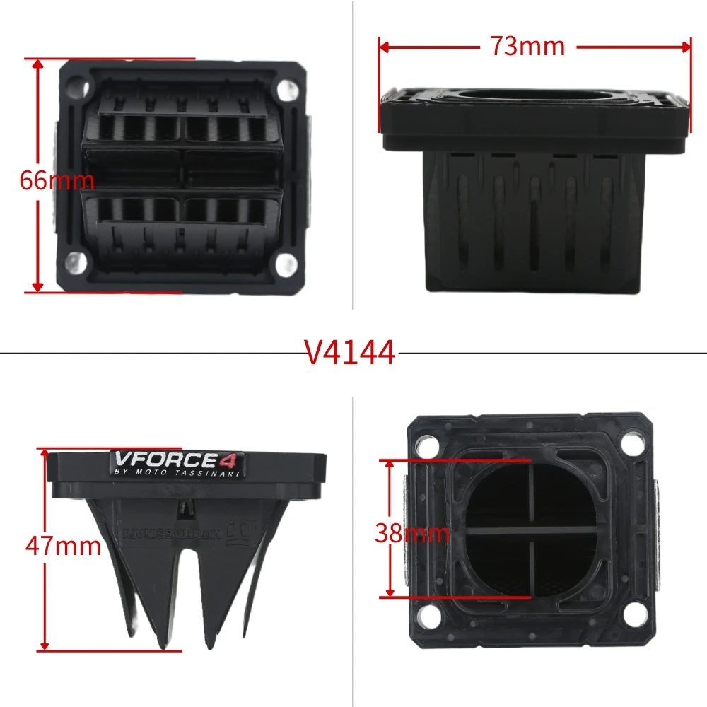 For Yamaha YZ125Z RX135 RXZ135 DT180 DT175 YZ125 RXZ RXZ-D Y15ZR RX115 Motorcycle Reed Valve V-Force 4 V4144 Carbon Fiber Kit