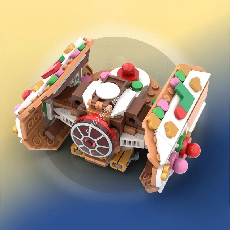 New 305pcs Gingerbread TIE Starfighter Star Battle Model Building Blocks Diy Education Assembly Toys For Kids Christmas Gifts