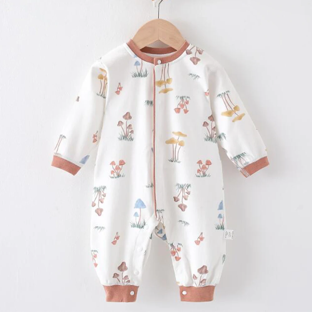 Baby Boy Long Sleeve Jumpsuit 100% Cotton Floral Animal Cut Pattern Spring Autumn Winter Newborn Clothes Baby Girl Romper