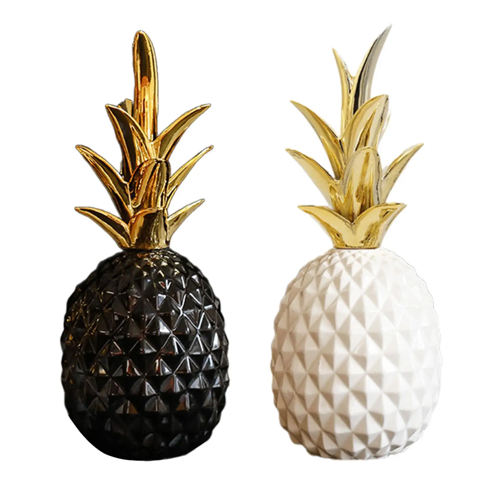 Pineapple Decorative Collectibles Adornment Modern Pineapple Figurine Art Sculpture for Office Piano Desktop Porch Living Room