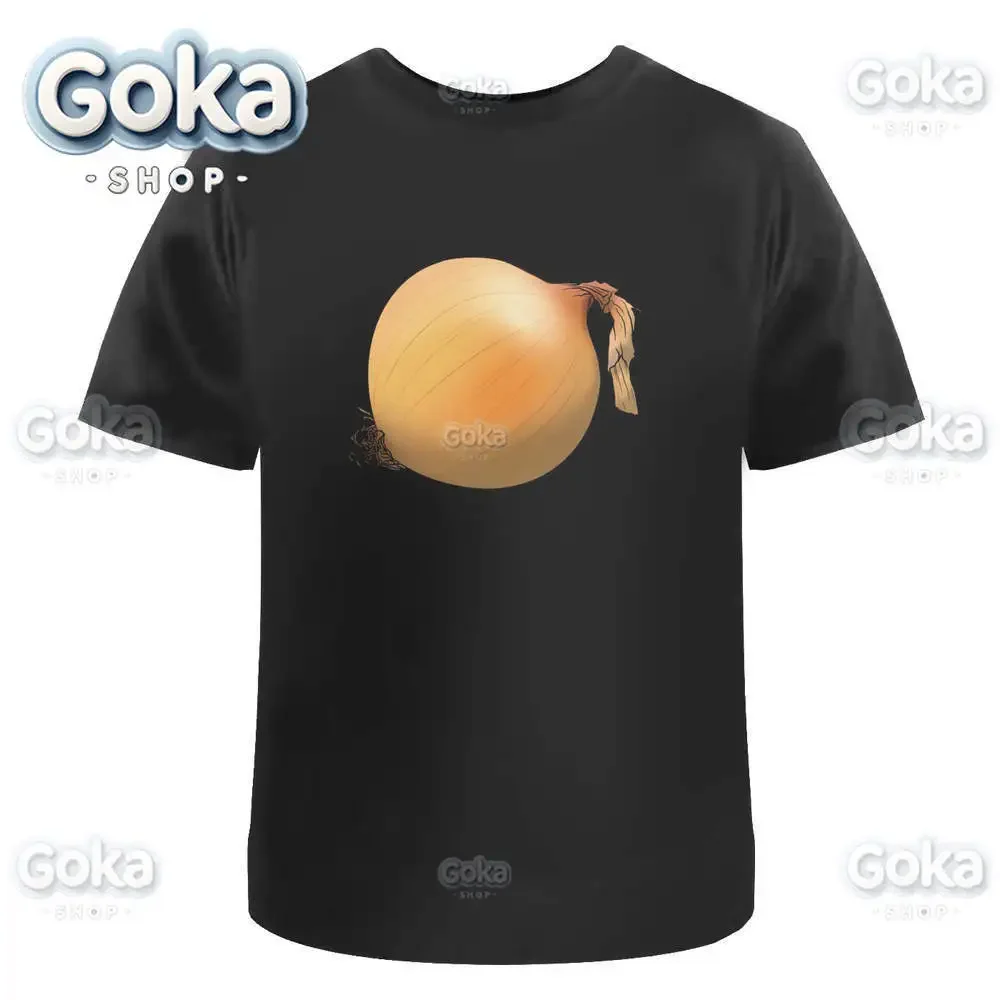 White Onion Graphic T Shirts Mens Clothing New in Tops & Tees Cotton Women Printed T-shirt Y2K Clothes Cute Funny Tshirt