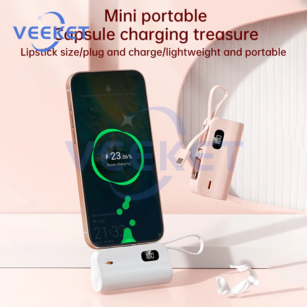 Sin soldadura 21700 Power Bank 2 en 1 Caja de batería de cargador rápido de gran capacidad Caja de bricolaje con soporte