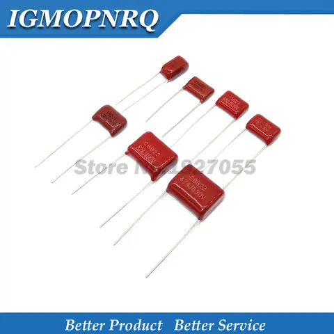 10pcs 100V 393 473 683 104 224 394 474 105 335 106 101 471 102 152 222 332 472 682 103 223 333 J CBB Capacitor 1/2/3/4/5/NF UF