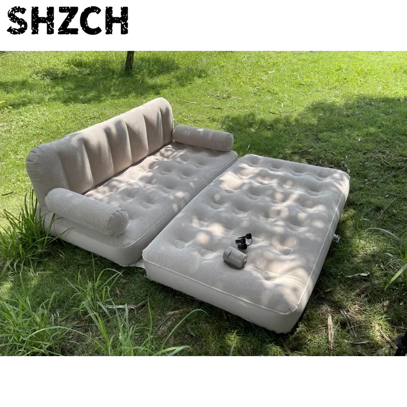 Outdoors Automatic Inflatable Sofa Portable Folding Camping Tents Air Mattresses Camp Sleeping Gears Lazy Couch Camping Tools
