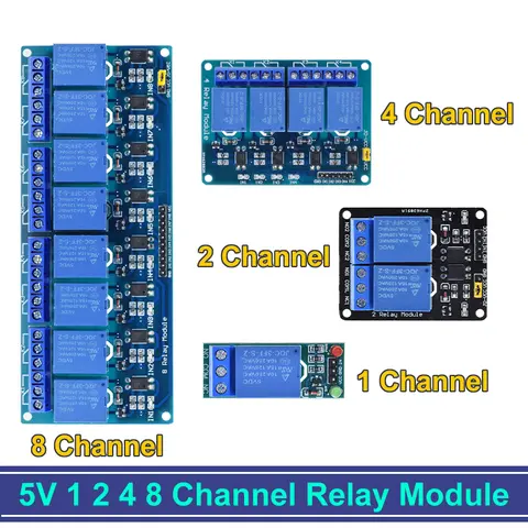 5V 12V Relay Module 1-8 Channels TZT