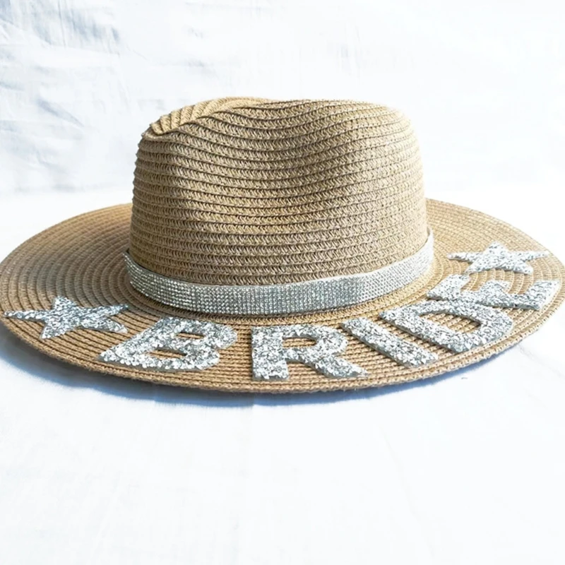 Wedding Straw Hat Sunglasses for Honeymoon Bachelorette Party Supplies Engagement Decorations Bridal Shower