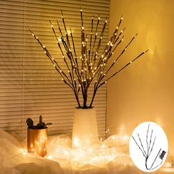 Simulated Tree Branch LED Lights Ins Room Bedroom Layout Creative Small Night Lights Clear Bar Homestay Decoration Light String