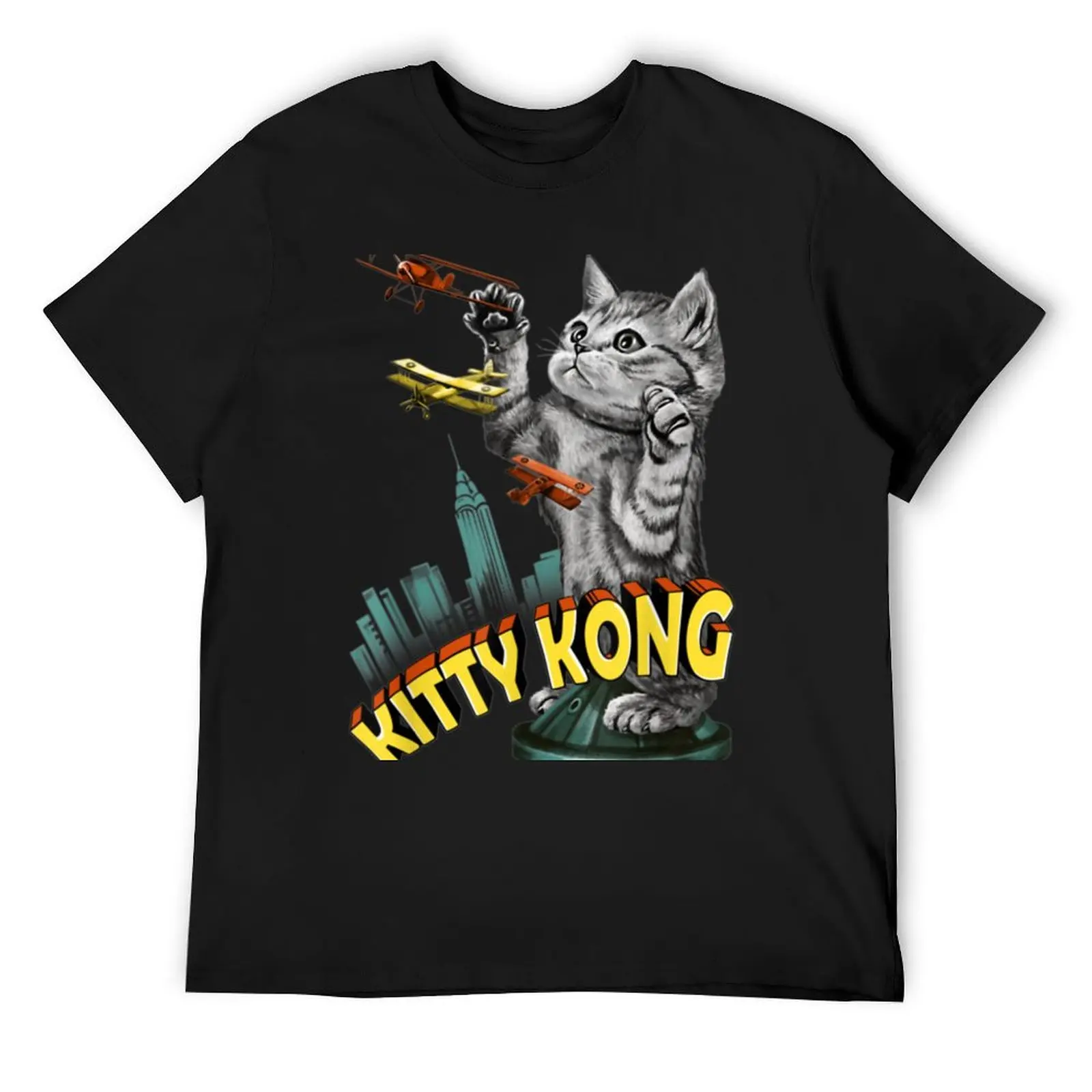 Kitty Kong Shirt Funny Cat Lover, Cat Dad, Cat Mom, Kitten T-Shirt luxury designer Funny t-shirt anime summer top men clothes