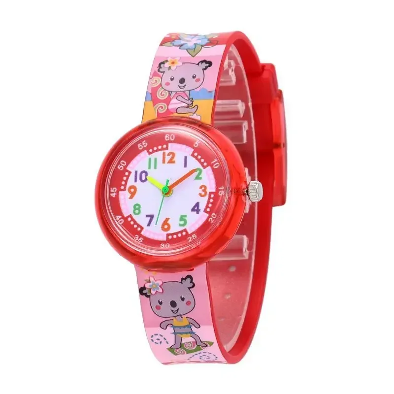 Reloj de flores de abeja de dibujos animados de alta calidad, relojes de cuarzo informales a la moda con unicornio y Pony para niños y niñas